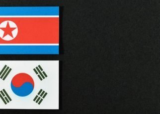 International news South and North Korean flags