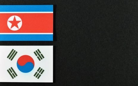 International news South and North Korean flags